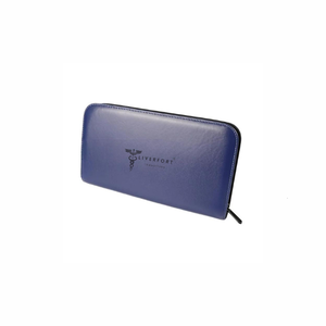 NOUVEAU Ciseaux à cheveux en cuir PU Sac pour salon de coiffure Pochette avec fermeture éclair Bleu marine pour barbiers Groomers étui pour toilettage Outils essentiels - Product Image 5