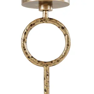 Metal texture with a hammered Metal Marble Base <b>Candle</b> <b>Holder</b> Metal Decorative <b>Floor</b> <b>Candle</b> Stand Wedding Dining set of 2 - Product Image 3