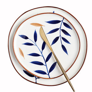 Forma redondeada Hogar Cocina Catering Uso de servicio Alta calidad estándar Comida Desayuno Servir Placa de cargador de acero inoxidable - Product Image 1