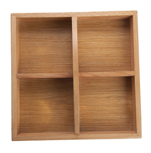 Luxury 4-Compartment Wooden <b>Snack</b> <b>Box</b> - Premium Table Serving Organizer for Nuts & Dry Fruits - Artisan Handcrafted Candy Tray - Product Image 3