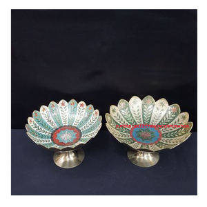 Cuenco de frutas y chocolate con grabado de pavo real de diseño moderno y Atiqui al por mayor y proveedores - Product Image 5