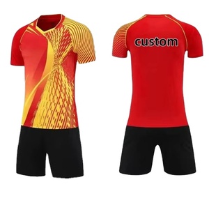 High Quality Custom Soccer Jerseys Breathable 100% Polyester Short Sleeve Retro Soccer Jersey Purple Uniform - Product Image 1