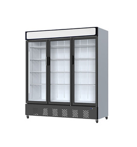 Best-selling 2 Doors Display Cooler Kitchen <b>Refrigerator</b> Display Freezer <b>Refrigerator</b> Cabinet - Product Image 1