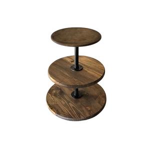 <b>Wood</b> Cake Stand Custom Size Copper <b>Bracket</b> Cake Display Dessert Stand Wedding Party customized design and <b>metal</b> also - Product Image 2