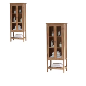 Gabinete de sala de estar con vidrio transparente Diseños contemporáneos modernos a precio al por mayor Hecho a mano Originalmente Indonesia - Product Image 2