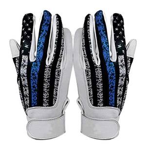 Gants de frappe de baseball/softball pour adultes en cuir avec fermeture auto-agrippante, main gauche/droite, personnalisables en taille et couleur pour l'entraînement - Product Image 2