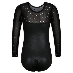 Uniforme de gymnastique à manches longues de couleur unie Offre Spéciale personnalisé votre propre uniforme de gymnastique de conception - Product Image 2