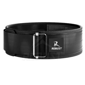 Cinturón de Levantamiento de Pesas Transpirable de Nailon y Neopreno con Cierre de Gancho y Bucle para Entrenamiento de Fuerza en el Gimnasio - Product Image 3