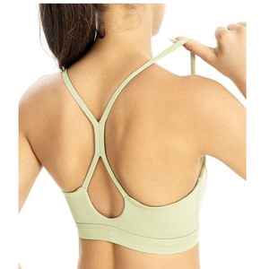 Sujetador deportivo de entrenamiento de gimnasio clásico personalizable con logotipo frontal de cuello Halter antibacteriano de alto soporte para mujer - Product Image 3