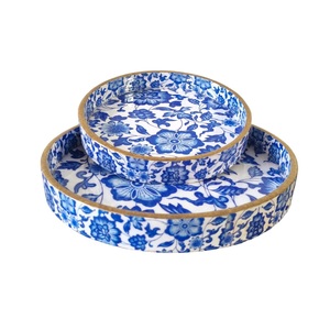 Plateau en MDF avec revêtement en émail Parfait pour servir Grand plateau en MDF en bois Plateau de service - Product Image 1