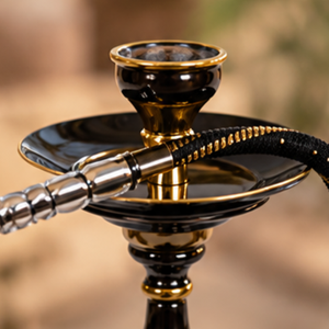 Chicha Farida de luxe en laiton, finition laquée, modèle Boury Oxide, faite à la main, pour fumer - Product Image 3