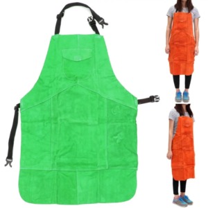 ผ้ากันเปื้อนงานเชื่อมหนังสำหรับผู้ชาย, ป้องกันความร้อนป้องกันไฟจากหนัง - Product Image 4