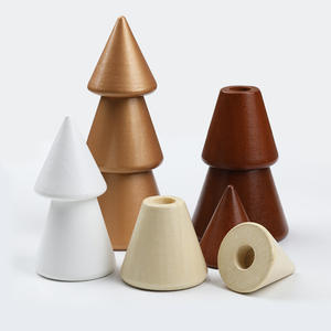 Set di Decorazioni Natalizie Fai-da-Te in Legno Artigianale Colorato a Più Strati - Product Image 3