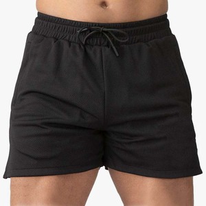 Top qualité 100% Polyester décontracté hommes Shorts été basket-ball Shorts pantalon maille noir couleur hommes vêtements cordon Shorts - Product Image 1