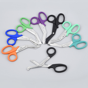 Nuevas tijeras de vendaje médico de primeros auxilios, tijeras de primeros auxilios médicas pesadas romas y afiladas curvas al por mayor - Product Image 2