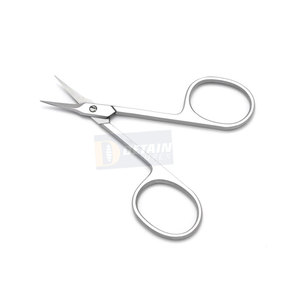 Ciseaux à cuticules russes Logo personnalisé Marque privée Ciseaux de manucure incurvés extra fins et extra pointus avec emballage personnalisé - Product Image 3