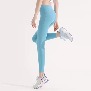 2024 haute taille croisée personnalisé Sport Leggings Gym Fitness bout à bout yoga femmes leggings - Product Image 4