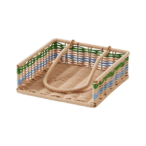 Porte-serviettes Vintage en rotin en plastique fait à la main de haute qualité Options personnalisables boîte à mouchoirs décoration de la maison faite - Product Image 5