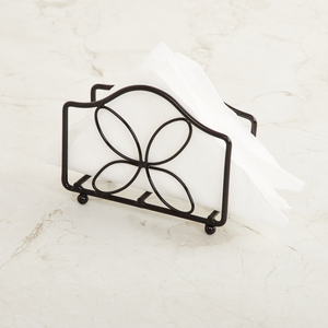 Porte-serviettes en bois noir argent Design merveilleux Décoration de table Porte-serviettes en tissu pour les fournisseurs de gros - Product Image 3