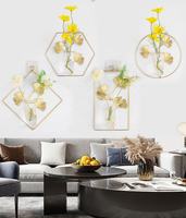 Vas Lantai Ruang Tamu Kreatif untuk Bunga - Desain Zen Asia dari Resin Bambu Kristal yang Tahan Lama