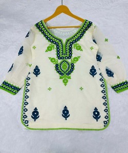 Costume de pelouse pakistanais brodé pour femmes musulmanes Boutique de vêtements islamiques Robe trois pièces cousue pour l'Aïd Wedding Party Wear - Product Image 2