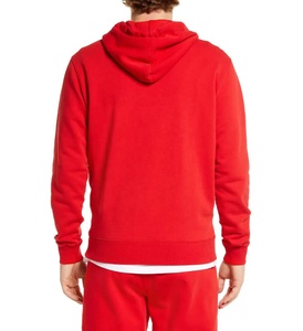 Service OEM Pull unisexe à logo personnalisé Sweatshirts en molleton de polyester mélangé Sweatshirts à capuche pour hommes pour l'hiver Impression bouffante couleur unie - Product Image 2