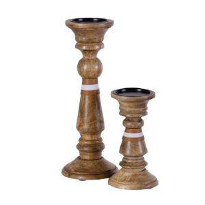 Nouvelle tendance Design classique Design artistique Premium en bois artisanat décoratif bougeoir pour mariage et fête - Product Image 2