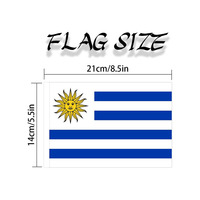 Football Sports Fan Drapeau 75D Polyester Uruguay Polonais Drapeaux Chaîne Décoration Bunting