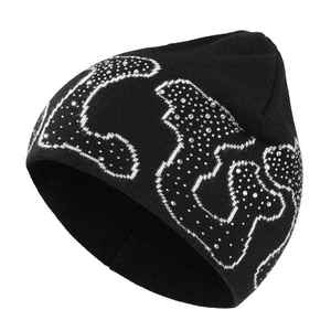 Gorro de Invierno de Moda para Mujer, Tejido, Cálido, Acrílico, de Alta Calidad, con Cristales Brillantes y Diamantes de Imitación para Gorro de Punto - Product Image 6