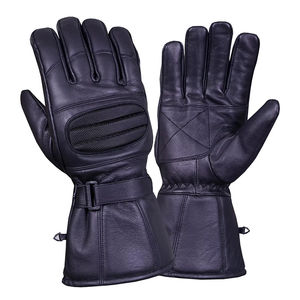 Gants en cuir à écran tactile du Pakistan gants de moto moto course équitation anti-dérapant dernier doigt complet professionnel - Product Image 2