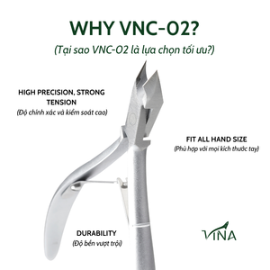 Pinza para cutículas gris inoxidable Vina de precisión duradera de grado de salón para el cuidado de la belleza - Product Image 6