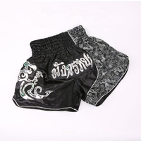 Pantalones Cortos Deportivos Tailandeses RILL INTERNATIONAL Unisex 100% Poliéster Transpirables de Secado Rápido para Entrenamiento