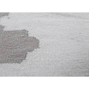 Alfombra Alhambra de Lana Tejida Plana Color Marfil, Diseño Geométrico Kilim, Hecha a Mano, Rectangular, para Sala de Estar, Dormitorio, Modelo ADWL-13200 - Product Image 3