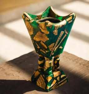 Elegante quemador de incienso Bakhoor de madera y resina para quemar incienso árabe, decoración para el hogar - Product Image 3