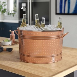 Cubo de hielo de metal moderno con diseño minimalista, perfecto para hoteles, restaurantes, villas y espacios elegantes para eventos - Product Image 3