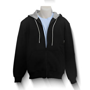 Sudadera con Capucha Extra Grande para Hombre, Invierno 2026, Forro Polar Cálido, Cierre de Cremallera, Ecológica, con Logotipo Personalizado, 100% Algodón, OEM - Product Image 1