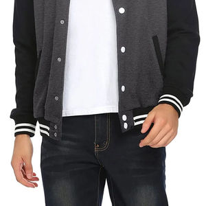 Chaqueta Universitaria de Béisbol Personalizada de la Mejor Calidad para Adultos y Jóvenes, Chaqueta Varsity de Invierno con Forro Polar y Decoración de Botones de Piel, Unisex - Product Image 3