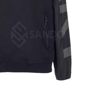 เสื้อฮู้ดผ้าฝ้ายผสมซิปครึ่งไซส์ใหญ่พิเศษระบายอากาศได้ดี - Product Image 5