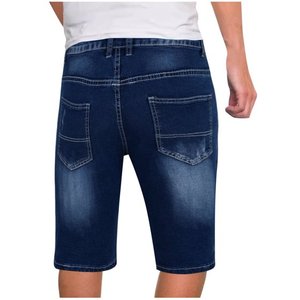 กางเกงขาสั้นผ้ายีนส์ขาสั้นสำหรับผู้ชายฤดูร้อนกางเกงขาสั้นผ้ายีนส์ขากว้างแฟชั่นแนวสตรีทสวมใส่ได้ทุกวันทรงหลวมและใส่สบาย - Product Image 5