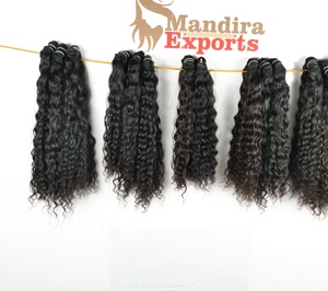 Cheap Natural Colour Black Curly <b>Hair</b> Raw Unprocessed Cuticle Aligned None Shedding Bundles Wholesale Indian Temple Human <b>Hair</b> - Product Image 1