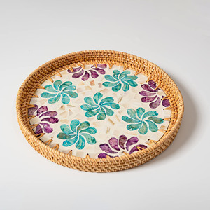 Plateau en nacre de haute qualité, prix de gros le moins cher, plateaux en nacre faits à la main du Vietnam - Product Image 1