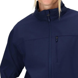 New Canvas Softshell Jacket for Women's Custom Design Winter Workwear Breathable Windproof Hooded Zip - Product Image 4