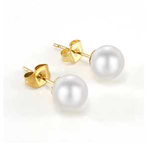 ต่างหูมุกเทียมหรูหราแบรนด์ดีไซเนอร์สำหรับผู้หญิงสไตล์วินเทจสำหรับเป็นของขวัญ - Product Image 1