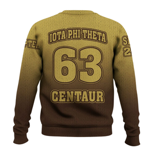 Iota Phi Theta 1963 acrylique pull Chenille grec lettre tricot pull fraternité vêtements hiver grec vêtements - Product Image 3