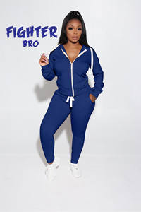 Chándal Entrenamiento Jogging Wear Mejor venta al por mayor Precio barato Mujeres Pullover Chándal con bolsillos delanteros Sudadera - Product Image 4