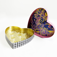 Maßgefertigte Luxus Herzförmige Schokoladengeschenkbox mit Goldfolien-Logo Premium Süßigkeitenverpackung für den Valentinstag