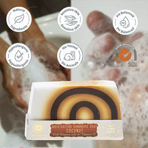 Jabón Cremoso de Coco en Barra 80g, Limpieza Suave para Baño, Cuidado Corporal y Facial, Fórmula para Piel Suave, Marca Privada OEM ODM - Product Image 1