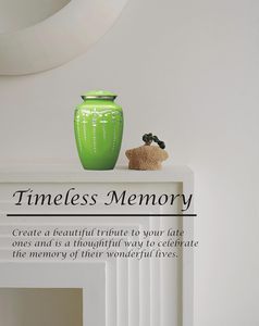 Adult Cremation Urns for Male/Female Funeral Urn for Human Ashes Decorative Urns for Ashes <b>Large</b> <b>Keepsake</b> <b>Box</b> (Royal Green) - Product Image 2
