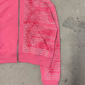 Fabricants de vêtements, sweats à capuche zippés pour hommes, 100% coton, French Terry, lavage à la pierre, coupe ample, délavé à l'acide, effet délavé au soleil - Product Image 2