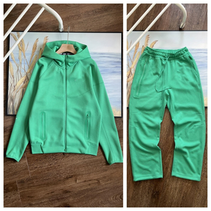 2025 venta al por mayor nuevo diseño de invierno impreso chándal hombres Tech polar cremallera sudaderas con capucha conjunto de dos piezas ropa de gimnasio entrenamiento físico - Product Image 3